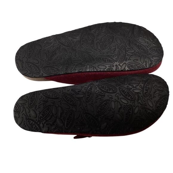 Plakton Clogs Women 11 42 Red Blogg Felted Wool Cork Slip On Soft Footbed NEW - Picture 7 of 8